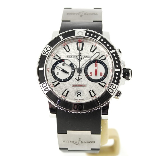 Horloge Ulysse Nardin Maxi Marine Diver Chronograph 8003-102-3/916 '77653-786-TWDH' Horloge Ulysse Nardin Maxi Marine Diver Chronograph 8003-102-3/916 '77653-786-TWDH'