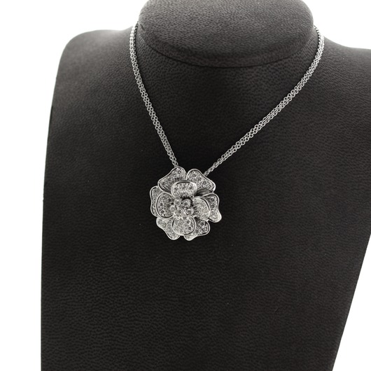 Juweel Collier en hanger witgoud 18 karaat briljanten '77753-1694-TWDH' Juweel Collier en hanger witgoud 18 karaat briljanten '77753-1694-TWDH'