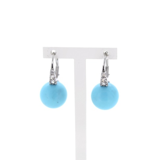 Juweel Oorbellen witgoud 18 karaat briljanten '77762-1692-TWDH' Juweel Oorbellen witgoud 18 karaat briljanten '77762-1692-TWDH'