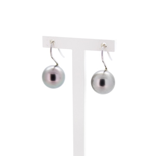 Juweel Oorbellen en Hanger witgoud 18 karaat Tahiti Parel '77767-1705-TWDH'  Juweel Oorbellen en Hanger witgoud 18 karaat Tahiti Parel '77767-1705-TWDH'