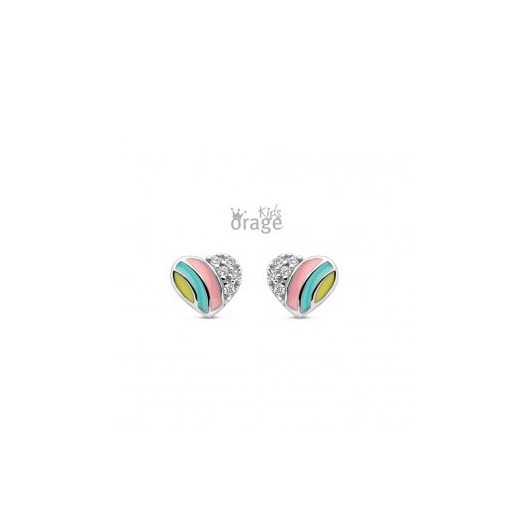 Juweel ORAGE KIDS OORSTEKERS HART MULTICOLOR PASTEL K2677 Juweel ORAGE KIDS OORSTEKERS HART MULTICOLOR PASTEL K2677