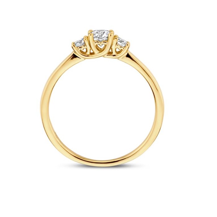 Juweel BLUSH LAB GROWN RING 14K GEELGOUD LG DIAMONDS LG1008Y