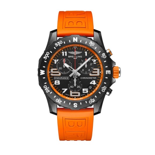 Horloge BREITLING ENDURANCE PRO 44 BLACK ORANGE BREITLIGHT X82310A51B1S1