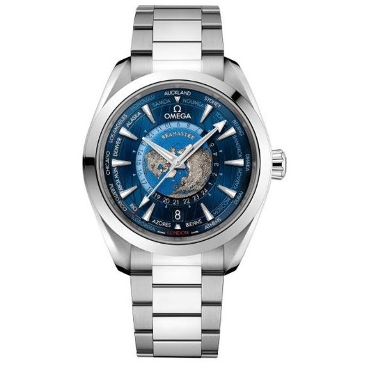 Horloge OMEGA SEAMASTER AQUATERRA 150M CO-AXIAL MASTER CHRONOMETER GMT WORLDTIMER 43MM 220.10.43.22.03.001