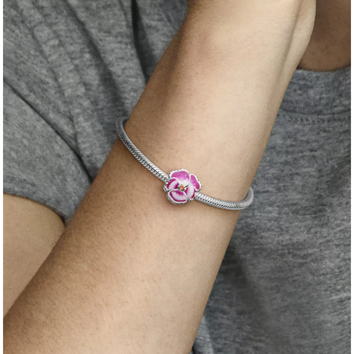 Juweel Pandora Pansy Shaded Pink Viooltje Bedel Zilver925 790777C01