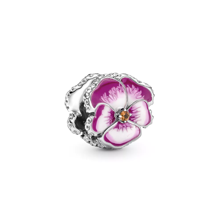 Juweel Pandora Pansy Shaded Pink Viooltje Bedel Zilver925 790777C01