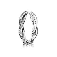 Juweel PANDORA TWISTED LINES RING 190892CZ Juweel PANDORA TWISTED LINES RING 190892CZ