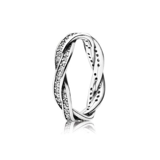 Juweel PANDORA TWISTED LINES RING 190892CZ  Juweel PANDORA TWISTED LINES RING 190892CZ