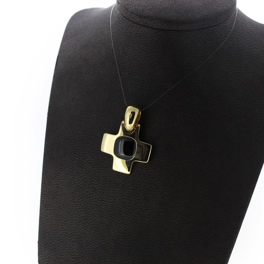 Juweel Pomellato hanger kruis geelgoud 18 karaat rode Granaat '78805-1736-TWDH' Juweel Pomellato hanger kruis geelgoud 18 karaat rode Granaat '78805-1736-TWDH'