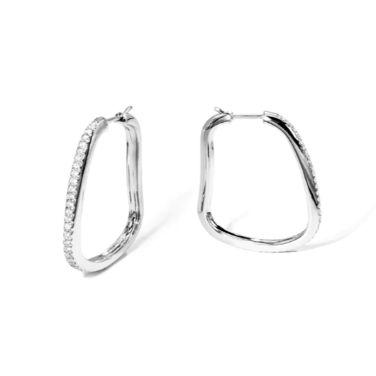 Juweel Mattioli Puzzle earrings white gold and white diamonds MOR054B128W  Juweel Mattioli Puzzle earrings white gold and white diamonds MOR054B128W