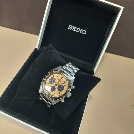 Horloge SEIKO PROSPEX SOLAR CHRONO SS GOLD SSC817P1 