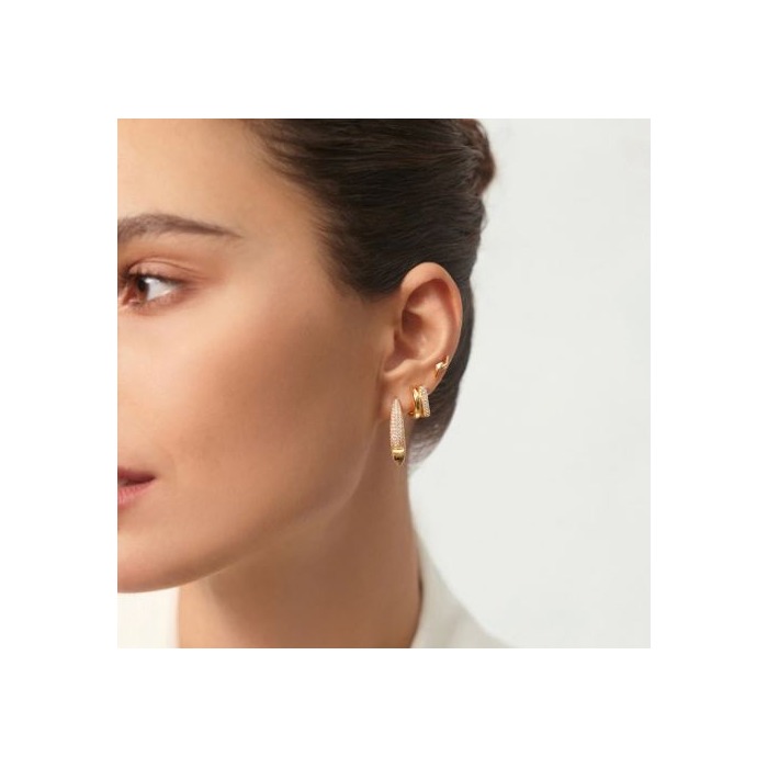 Juweel ANIA HAIE TOUGH LOVE DOUBLE HUGGIE HOOP EARRINGS E051-04G