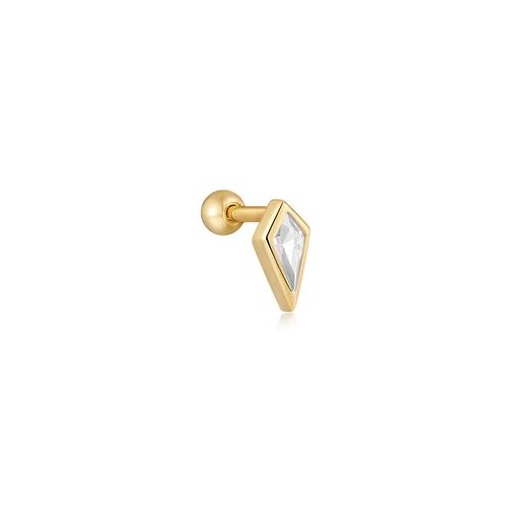 Juweel Ania Haie Dance 'Til Dawn Teal Sparkle Emblem Single Barbell Earring E041-01G-W 