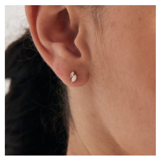 Juweel Ania Haie Ear Edit Kyoto Opal Sparkle Marquise Barbell Single Earring E047-07G