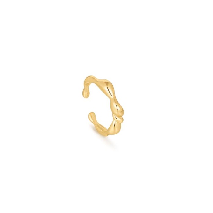 Juweel ANIA HAIE TAKING SHAPE TWISTED WAVE ADJUSTABLE RING R050-01G