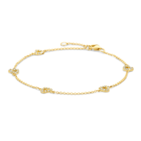 Juweel Blush Armband Geelgoud 14 karaat zirconium 2211YZI Juweel Blush Armband Geelgoud 14 karaat zirconium 2211YZI
