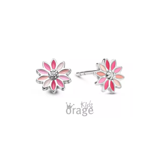 Juweel ORAGE KIDS OORSTEKERS BLOEM ROZE K2711  Juweel ORAGE KIDS OORSTEKERS BLOEM ROZE K2711