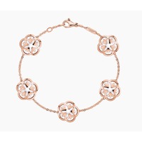 Juweel Omega Flower armband rosé goud 18 karaat B43BGA0204005 Juweel Omega Flower armband rosé goud 18 karaat B43BGA0204005