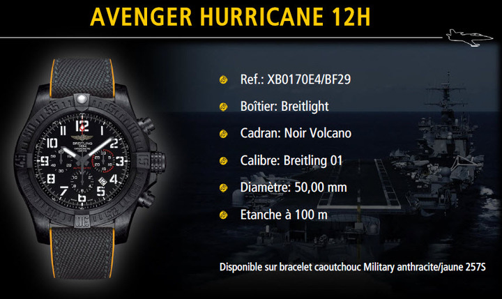 BREITLING AVENGER HURRICANE 12H BREITLING AVENGER HURRICANE 12H