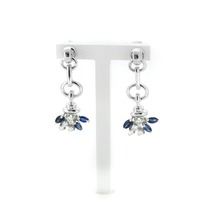 Juweel Oorbellen witgoud 18 karaat briljanten saffier '79584-1771-TWDH' Juweel Oorbellen witgoud 18 karaat briljanten saffier '79584-1771-TWDH'