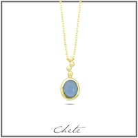 Juweel Zels Cheté collier zilver pleetgoud CL60-0644 Juweel Zels Cheté collier zilver pleetgoud CL60-0644