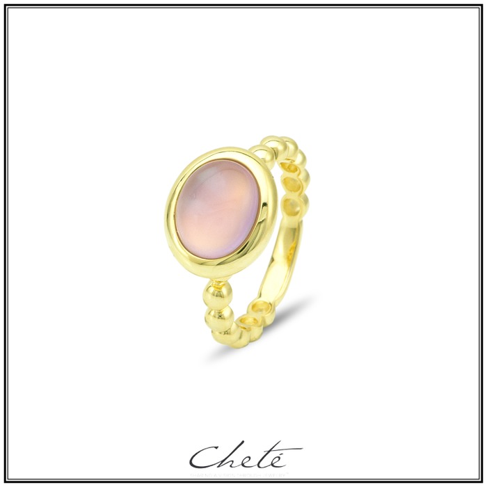 Juweel Zels Cheté ring zilver pleetgoud CL64-0645