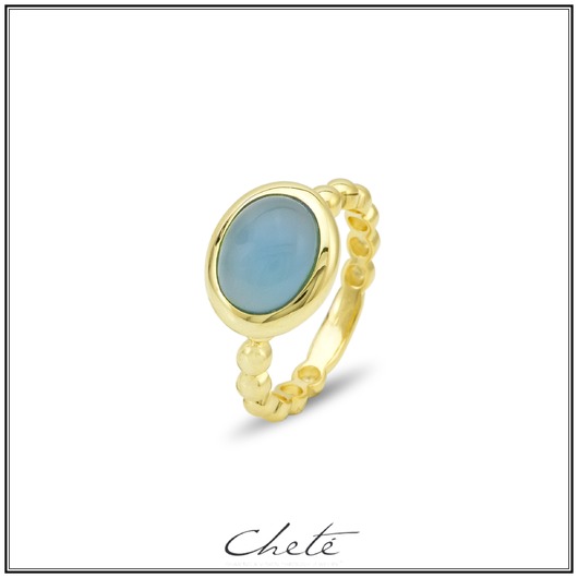 Juweel Zels Cheté ring zilver pleetgoud CL64-0644 Juweel Zels Cheté ring zilver pleetgoud CL64-0644