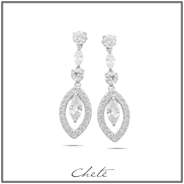 Juweel Zels Cheté oorbellen zilver925 CL62-0590