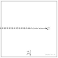 Juweel Zels Collier zilver 925 60CM FL2026AV Juweel Zels Collier zilver 925 60CM FL2026AV