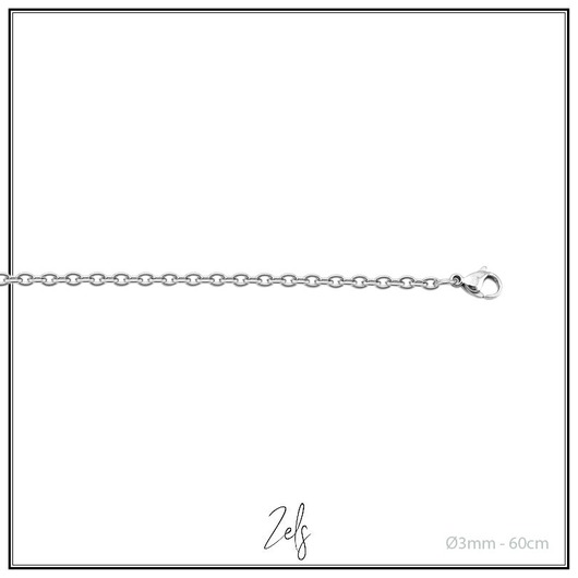 Juweel Zels Collier zilver 925 60CM FL2026AV Juweel Zels Collier zilver 925 60CM FL2026AV