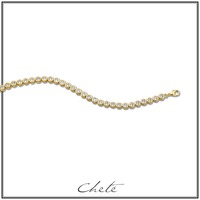 Juweel Zels Cheté armband zilver pleetgoud CL61-0379 Juweel Zels Cheté armband zilver pleetgoud CL61-0379