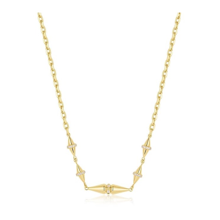 Juweel ANIA HAIE POLISHED PUNK GEOMETRIC CHAIN NECKLACE N053-04G