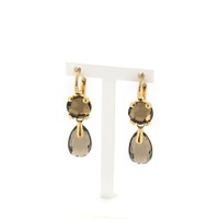 Juweel Pomellato oorbellen geelgoud 18 karaat Smokey Quartz 0.A802/07/QF '80152-1784-TWDH' Juweel Pomellato oorbellen geelgoud 18 karaat Smokey Quartz 0.A802/07/QF '80152-1784-TWDH'
