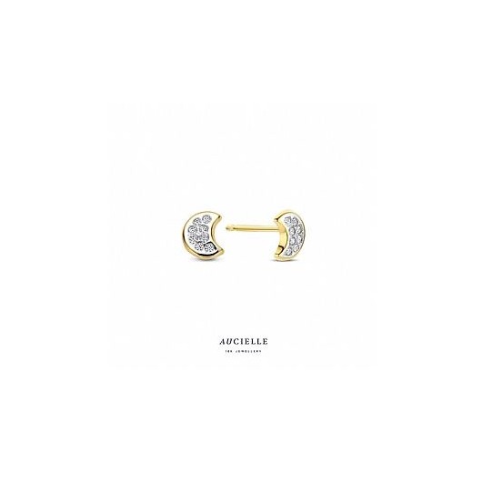 Juweel Aucielle oorbellen 18 karaat geelgoud maan AE0125C Juweel Aucielle oorbellen 18 karaat geelgoud maan AE0125C