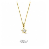 Juweel Aucielle collier 18 karaat geelgoud ster AH0101C Juweel Aucielle collier 18 karaat geelgoud ster AH0101C