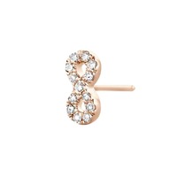 Juweel DIAMANTI PER TUTTI INFINITY SINGLE EARRING M2201 PINK  Juweel DIAMANTI PER TUTTI INFINITY SINGLE EARRING M2201 PINK