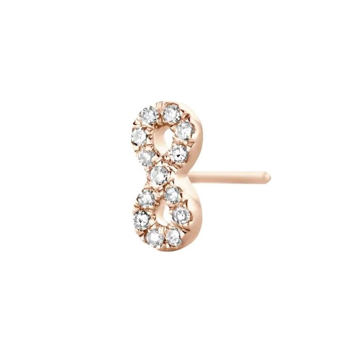 Juweel DIAMANTI PER TUTTI INFINITY SINGLE EARRING M2201 PINK 