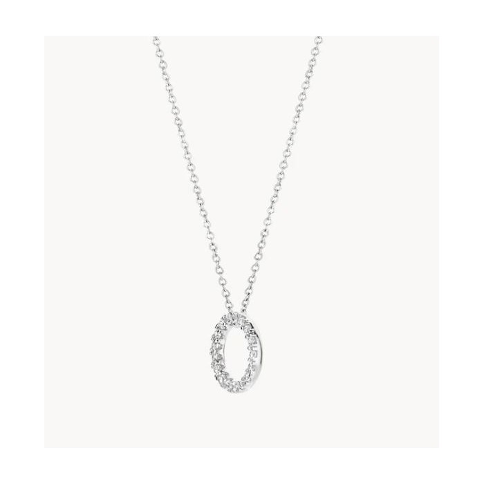 Juweel Blush Collier Witgoud 14 karaat 3065WZI 