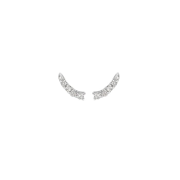 Juweel Blush Oorringen Witgoud 14 karaat zirconium 7319WZI