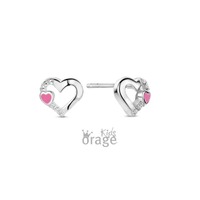 Juweel ORAGE KIDS OORRINGEN HART ROZE K2789 Juweel ORAGE KIDS OORRINGEN HART ROZE K2789