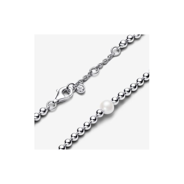 Juweel PANDORA ARMBAND PEARL AND ZIRCONIA 593173C01-16