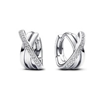 Juweel PANDORA HOOP EARRINGS ZIRCONIA 293150C01 Juweel PANDORA HOOP EARRINGS ZIRCONIA 293150C01