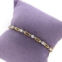 Juweel Armband bicolor goud 18 karaat briljanten 'CV-1795-TWDH' Juweel Armband bicolor goud 18 karaat briljanten 'CV-1795-TWDH'