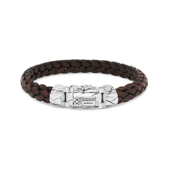 Juweel Buddha To Buddha Mangky Small Leather Bracelet Brown 126BR