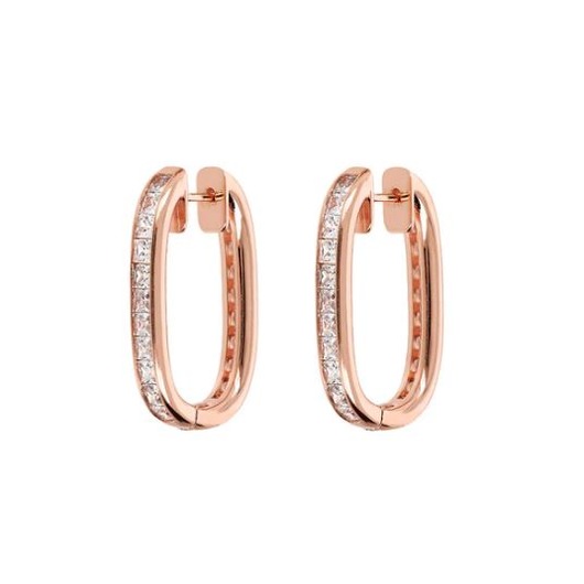 Juweel BRONZALLURE OVAL HOOP EARRINGS WSBZ02264.WR Juweel BRONZALLURE OVAL HOOP EARRINGS WSBZ02264.WR