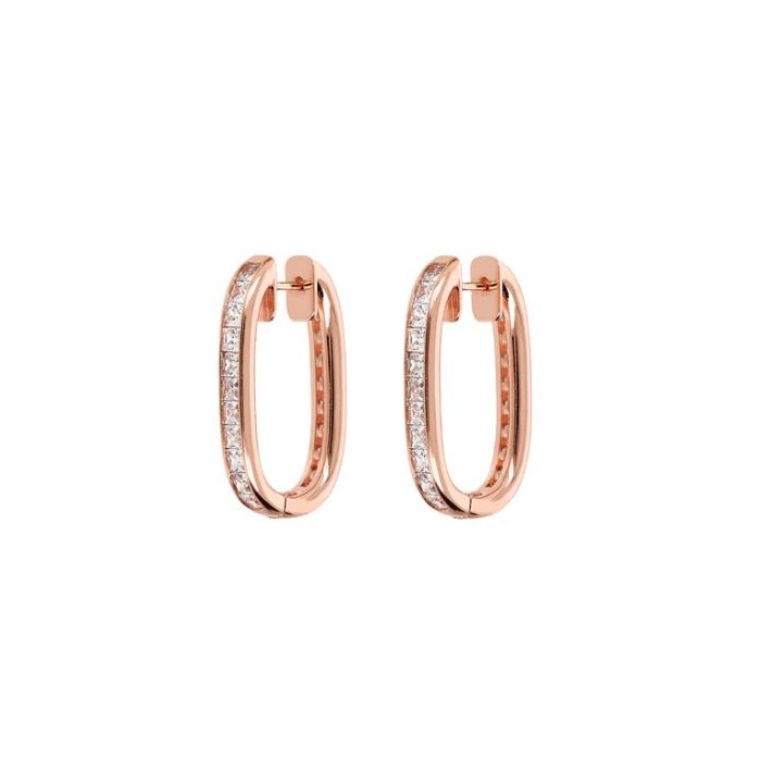 Juweel BRONZALLURE OVAL HOOP EARRINGS WSBZ02264.WR