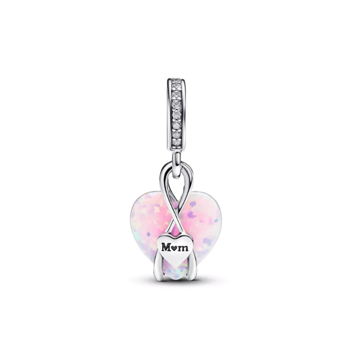 Juweel PANDORA MUM OPALASCENT HEART CHARM 793202C01 