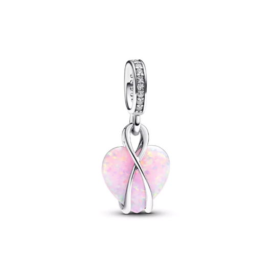 Juweel PANDORA MUM OPALASCENT HEART CHARM 793202C01  Juweel PANDORA MUM OPALASCENT HEART CHARM 793202C01