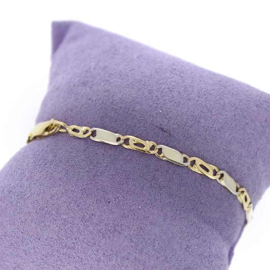 Juweel Armband  bicolor goud 18 karaat 'CV-1985-TWDH'  Juweel Armband  bicolor goud 18 karaat 'CV-1985-TWDH'