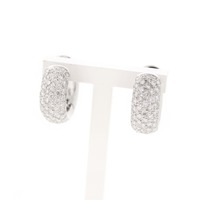 Juweel Oorbellen creolen witgoud 18 karaat '81097-1982-TWDH' Juweel Oorbellen creolen witgoud 18 karaat '81097-1982-TWDH'